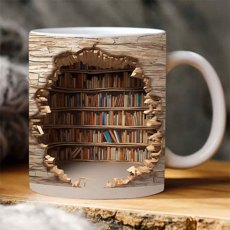 3D Bookshelf Mug™ - Rightseason