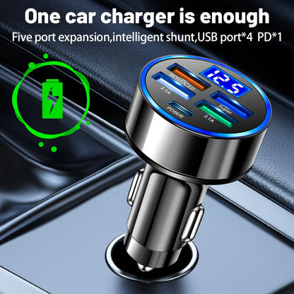 Quick Charge 5 USB Port Car Charger