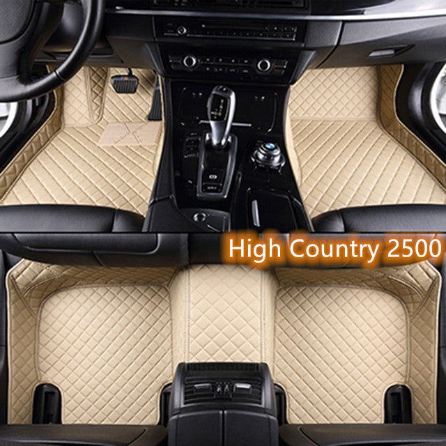 Fully Surrounded Car Leather Floor Mat Pad All Weather Protection - Rightseason