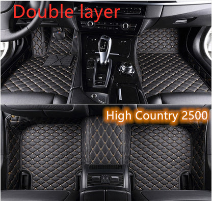 Fully Surrounded Car Leather Floor Mat Pad All Weather Protection - Rightseason