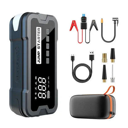 Portable 4 in 1 Car Jump Starter & Air Pump